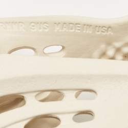 Pre Owned Yeezy x Adidas Off White Rubber Foam RNNR Ararat Sneakers Size 43