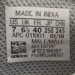 Yeezy x Adidas Grey Leather and Mesh Boost 700 'Inertia' Low Top Sneakers Size 40
