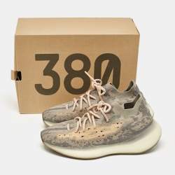 Pre Owned Yeezy x Adidas Multicolor Knit Fabric Boost 380 Mist Sneakers Size 44