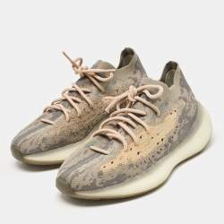 Pre Owned Yeezy x Adidas Multicolor Knit Fabric Boost 380 Mist Sneakers Size 44