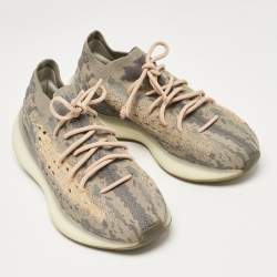 Pre Owned Yeezy x Adidas Multicolor Knit Fabric Boost 380 Mist Sneakers Size 44