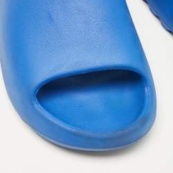 Yeezy x Adidas Blue Rubber Azure Slides Size 44.5
