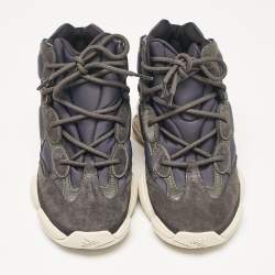 Yeezy x Adidas Grey Neoprene and Suede Yeezy 500 Slate High Top Sneakers Size 40