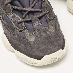 Yeezy x Adidas Grey Neoprene and Suede Yeezy 500 Slate High Top Sneakers Size 40