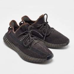 Yeezy x Adidas Black Knit Fabric Boost 350 V2 Sneakers Size 40 2/3