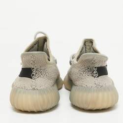 Yeezy x Adidas Grey/Black Knit Fabric Boost 350 V2 Slate Sneakers Size 41 1/3