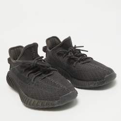 Yeezy x Adidas Black Knit Fabric Boost 350 V2 Static Black Sneakers 42