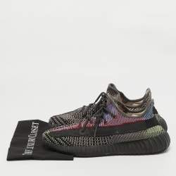 Pre Owned Yeezy x Adidas Multicolor Knit Fabric Boost 350 V2 Yecheil (Non-Reflective) Sneakers Size 46 2/3