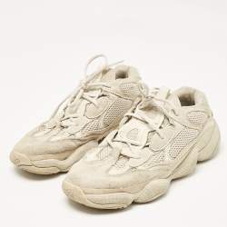 Yeezy x Adidas Grey Suede and Mesh Yeezy 500 Lace Up Sneakers Size 44 /3