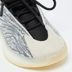 Pre Owned Yeezy x Adidas Grey/Black Knit Fabric and Neoprene QNTM Quantum Sneakers Size 41 1/3