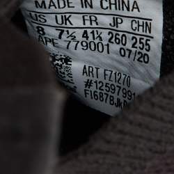 Pre Owned Yeezy x Adidas Black/Brown Knit Fabric Boost 380 Onyx Sneakers Size 41 1/3