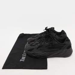Yeezy x Adidas Black Suede and Mesh Boost 700 "Vanta" Low Top Sneakers Size 40 2/3