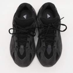 Yeezy x Adidas Black Suede and Mesh Boost 700 "Vanta" Low Top Sneakers Size 40 2/3