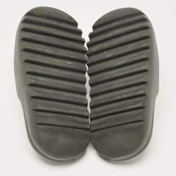 Yeezy x Adidas Black Rubber Onyx Slides Size 46