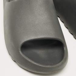 Yeezy x Adidas Black Rubber Onyx Slides Size 46
