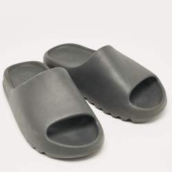 Yeezy x Adidas Black Rubber Onyx Slides Size 46