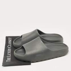 Yeezy x Adidas Black Rubber Onyx Slides Size 46
