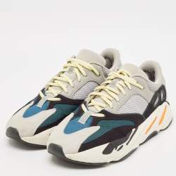 Pre Owned Yeezy x adidas Multicolor Mesh And Suede Boost 700 Wave Runner Sneakers Size 44 2/3