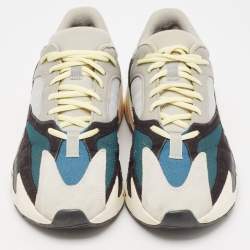 Pre Owned Yeezy x adidas Multicolor Mesh And Suede Boost 700 Wave Runner Sneakers Size 44 2/3