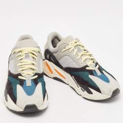 Pre Owned Yeezy x adidas Multicolor Mesh And Suede Boost 700 Wave Runner Sneakers Size 44 2/3