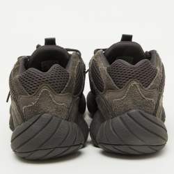 Yeezy x Adidas Black Suede and Mesh Yeezy 500 Utility Black Sneakers Size 45 1/3