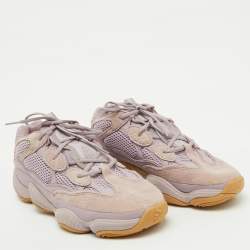 Yeezy x Adidas Pink Suede and Mesh Yeezy 500 Soft Vision Sneakers Size 45 1/3