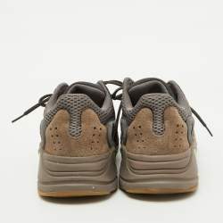 Yeezy x Adidas Multicolor Suede and Mesh Boost 700 Mauve Sneakers Size 45 1/3