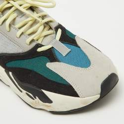 Yeezy x Adidas Multicolor Suede and Mesh Boost 700 Wave Runner Sneakers Size 44 2/3
