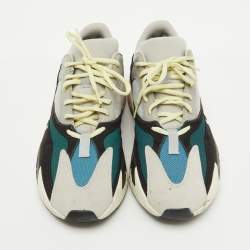 Yeezy x Adidas Multicolor Suede and Mesh Boost 700 Wave Runner Sneakers Size 44 2/3