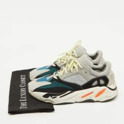 Yeezy x Adidas Multicolor Suede and Mesh Boost 700 Wave Runner Sneakers Size 44 2/3
