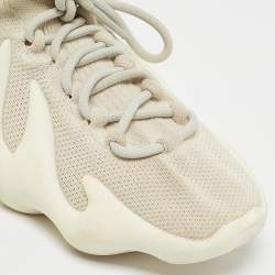 Yeezy x Adidas Off White Knit Fabric 450 Cloud White Sneakers Size 39 1/3