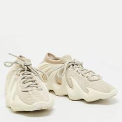 Yeezy x Adidas Off White Knit Fabric 450 Cloud White Sneakers Size 39 1/3