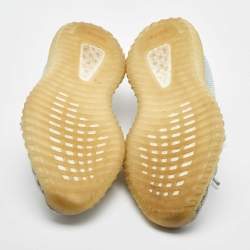 Yeezy x Adidas Green/White Knit Fabric Boost 350 V2 Cloud White Non-Reflective Sneakers 41 1/2