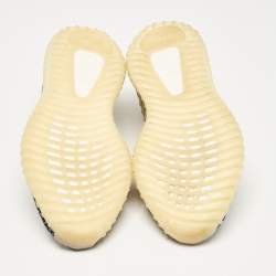 Pre Owned Yeezy x Adidas Black/Blue Knit Fabric Boost 350 V2 Carbon Sneakers Size 44