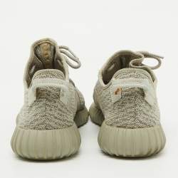 Yeezy x Adidas Grey Knit Fabric Boost 350 Moonrock Sneakers Size 46