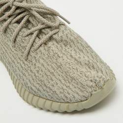 Yeezy x Adidas Grey Knit Fabric Boost 350 Moonrock Sneakers Size 46