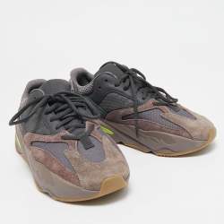 Yeezy x Adidas Multicolor Suede and Mesh Boost 700 V2 Mauve Sneakers Size 40 2/3
