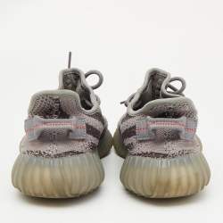 Yeezy x Adidas Grey Knit Fabric Boost 350 V2 Beluga Sneakers Size 39 1/3