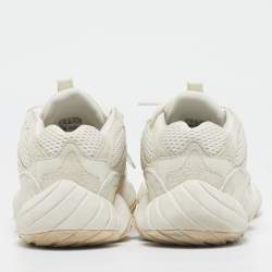 Yeezy x Adidas White Mesh And Suede Yeezy 500 Blush Sneakers Size 40