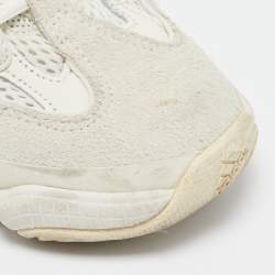 Yeezy x Adidas White Mesh And Suede Yeezy 500 Blush Sneakers Size 40