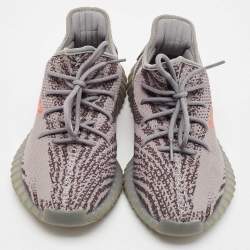 Yeezy x Adidas Grey Knit Fabric Boost 350 V2 Beluga 2.0 Sneakers Size 44