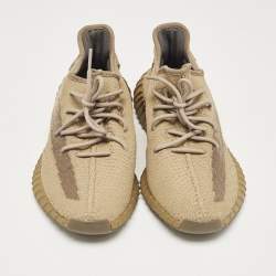 Yeezy x Adidas Brown Knit Fabric Boost 350 V2 Earth Sneakers Size 46