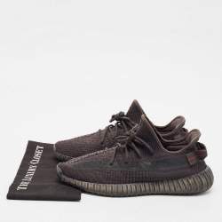 Yeezy x Adidas Black Knit Fabric Boost 350 Pirate Black Sneakers Size 46 2/3