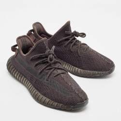 Yeezy x Adidas Black Knit Fabric Boost 350 Pirate Black Sneakers Size 46 2/3