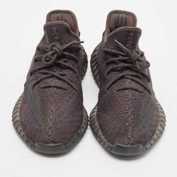 Yeezy x Adidas Black Knit Fabric Boost 350 Pirate Black Sneakers Size 46 2/3
