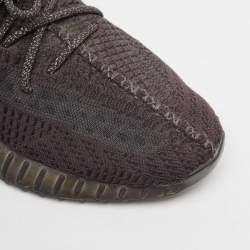 Yeezy x Adidas Black Knit Fabric Boost 350 Pirate Black Sneakers Size 46 2/3