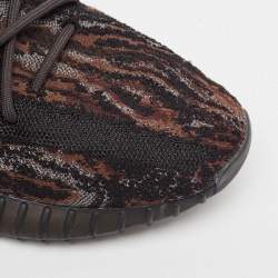 Yeezy x Adidas Black/Brown Knit Fabric Boost 350 V2 MX Rock Sneakers Size 44