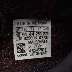 Yeezy x Adidas Black/Brown Knit Fabric Boost 350 V2 MX Rock Sneakers Size 44