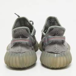 Yeezy x Adidas Grey Knit Fabric Boost 350 V2 Beluga 2.0 Sneakers Size 44