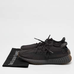 Yeezy x Adidas Black Knit Fabric Boost 350 Pirate Black Sneakers Size 45 2/3